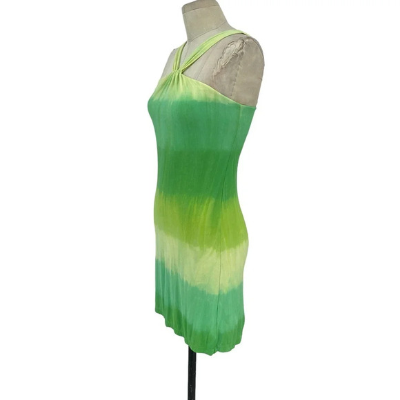 Cosabella Green Ombre Dye‎ Halter Jersey Dress Size Small - Picture 4 of 6